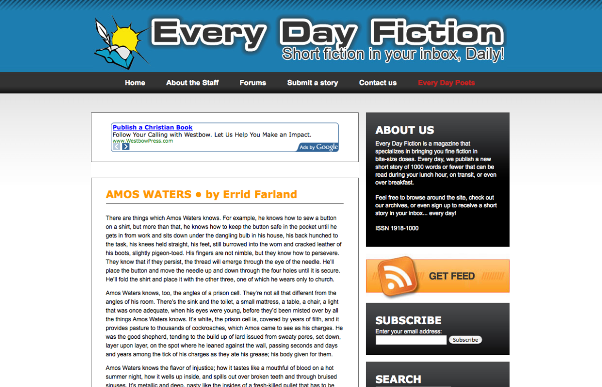 [Writers’ Markets] EveryDay Fiction