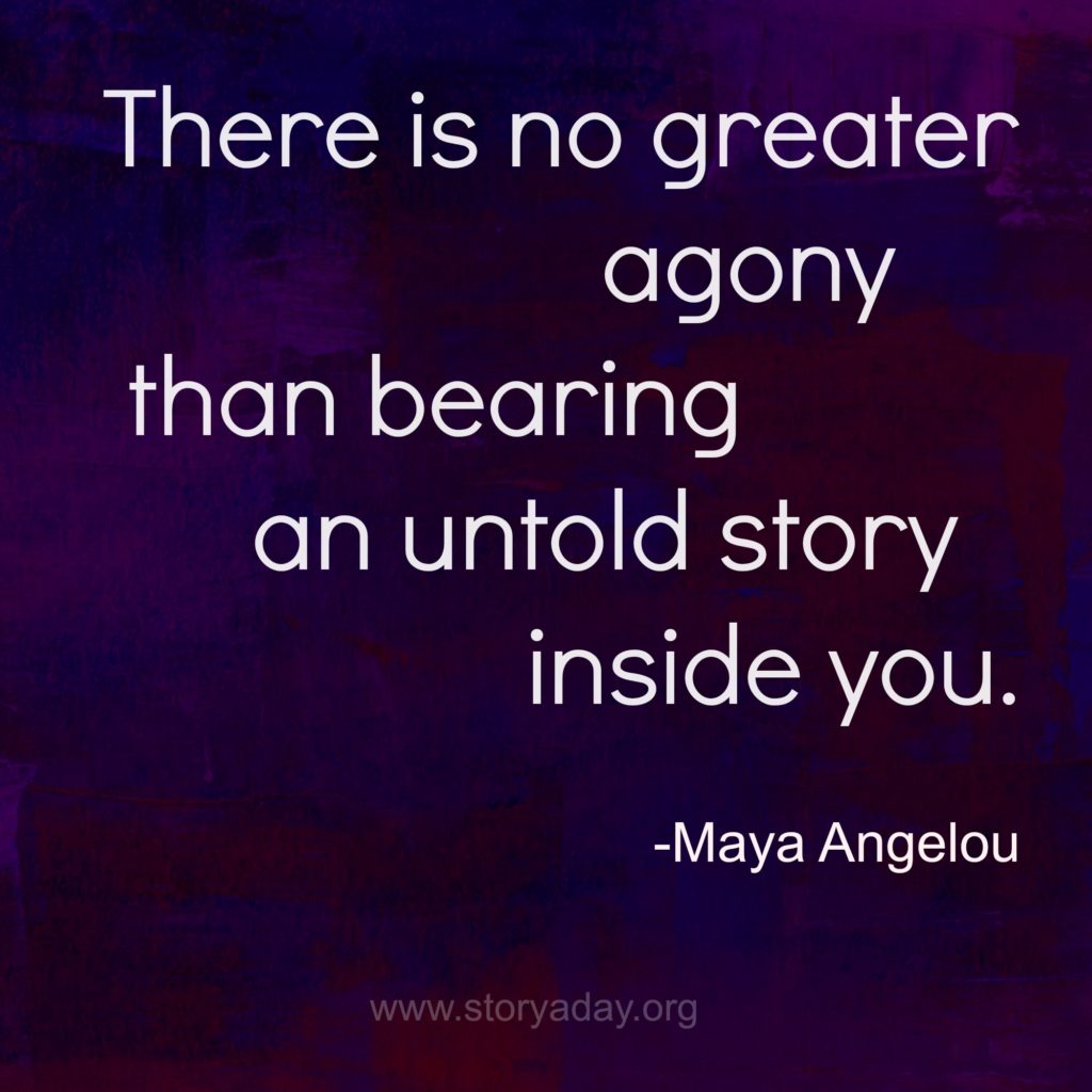 Graphic: there is no greater agony than bearing an untold story inside you