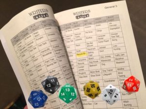 WritersBloxx Story Grid and Dice