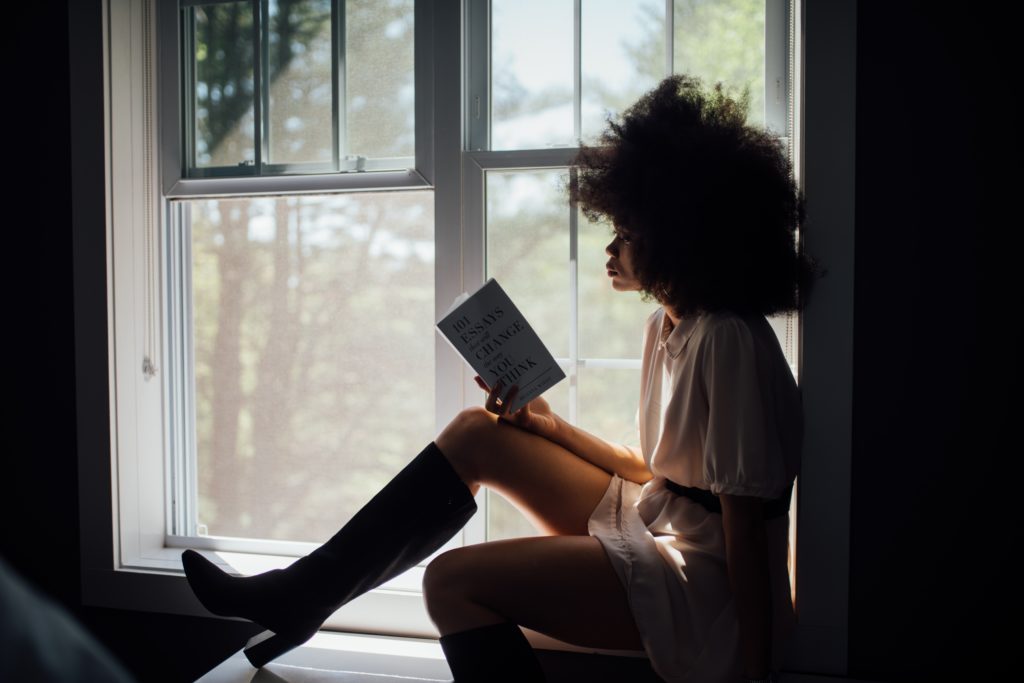 Woman, reading