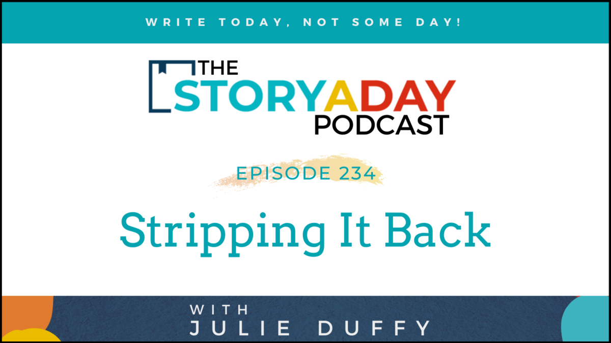 podcast cover - episode 234 stripping it back