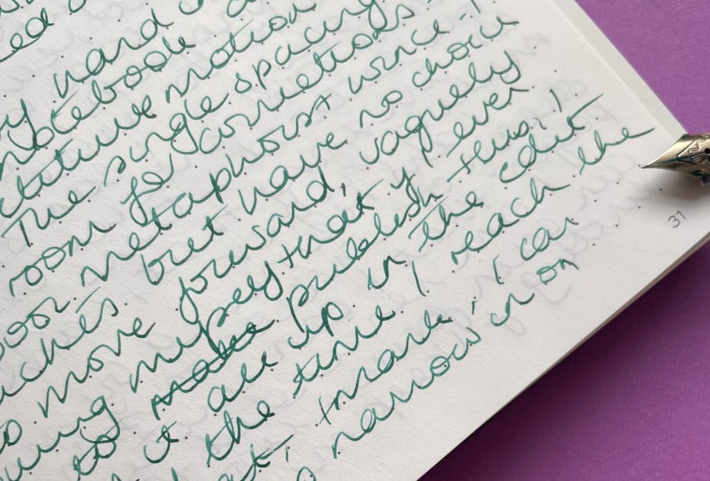 morning pages notebook snippet