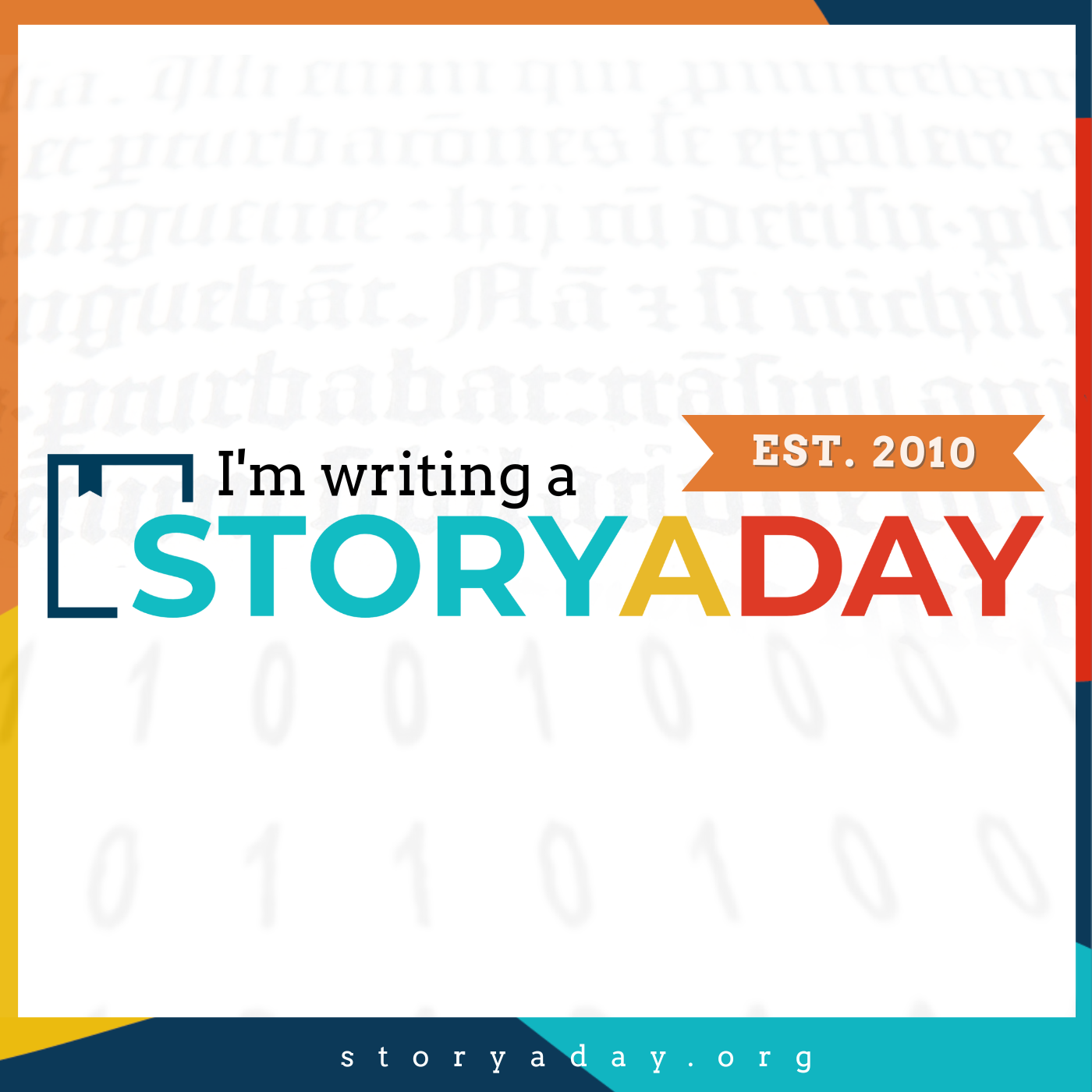 Square StoryADay Challenge participant badge, undated